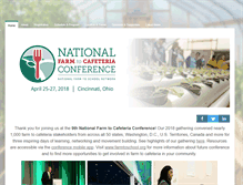 Tablet Screenshot of farmtocafeteriaconference.org